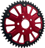 Supersprox Stealth 51T Rear Sprockets RST-7080:51-Red - Red Black Sprocket Alum Car Steel Teeth
