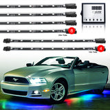 XK Glow 3 Million Color XKGLOW LED Accent Light Car/Truck Kit 8x24In + 4x12In Tubes - XK041007