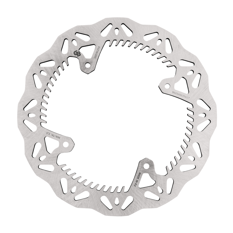 Gbrakes Standard Size Wave Rotors Brakes GBD9025X - Rear Rotor