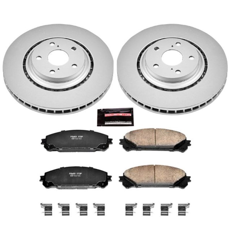 PowerStop CRK4713 Power Stop 15-17 Lexus NX200t Front Z17 Evolution Geomet Coated Brake Kit
