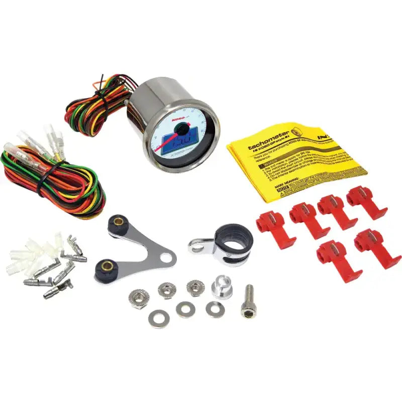 BB551B20 motorcycle tachometer with auto-scan function and illuminated needle installed