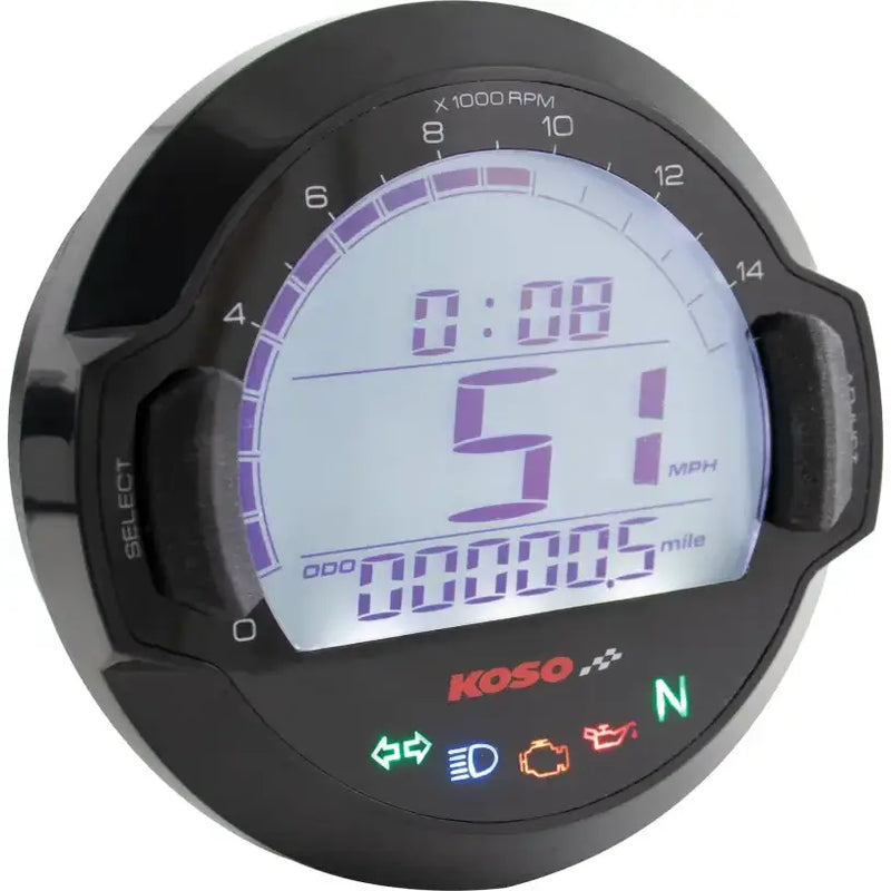 BB642W20 Dl 03sr Digital Gauge Black Bezel - GP Style Multi-Function