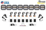 Diode Dynamics SS5 Sport Universal CrossLink 8-Pod Lightbar - White Combo - DD6802