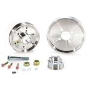 BBK 02-04 Mustang 4.6 GT Underdrive Pulley Kit - Lightweight CNC Billet Aluminum (3pc) - Truck & Automotive