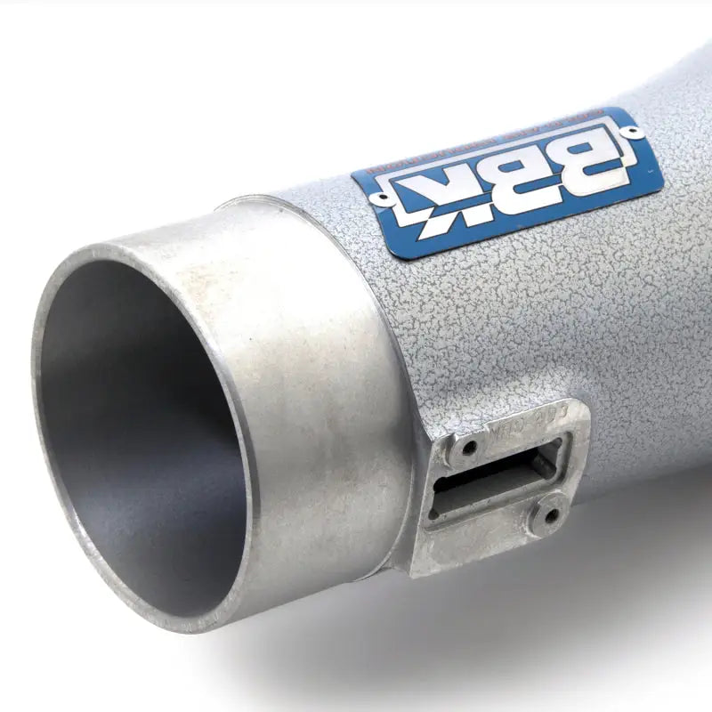 Silver metal intake tube for BBK 05-09 Mustang cold air intake kit in titanium silver finish