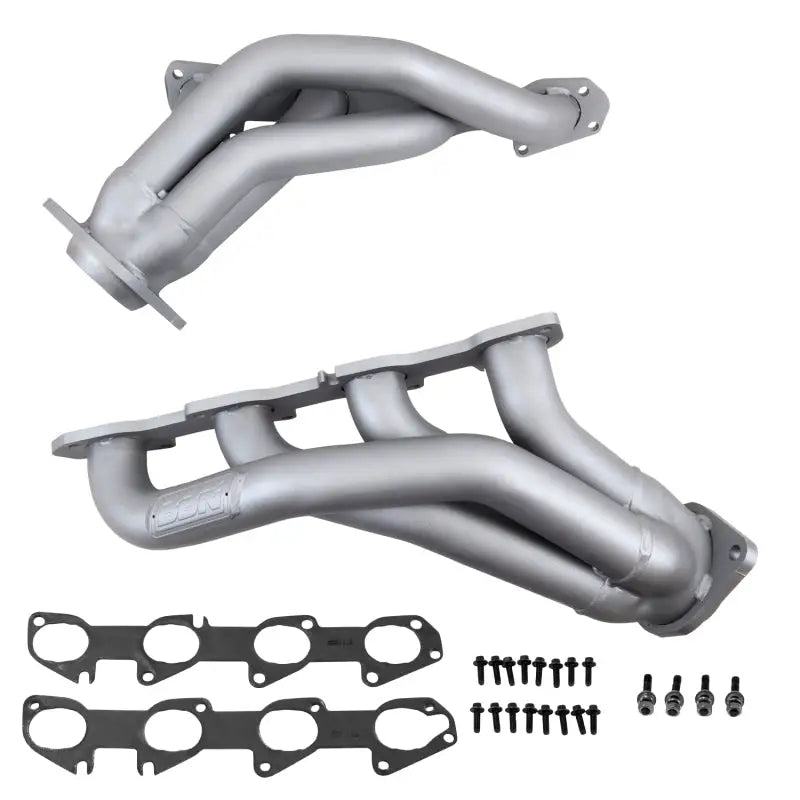 Silver shorty tuned length exhaust headers with gaskets and bolts for Dodge Hemi 6.1L