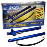 Blue billet aluminum fuel rail kit for 05-10 Mustang 4.6 GT high flow rail kit