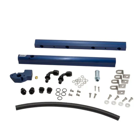 Blue fuel rail kit for Ford Mustang 4.6 GT high flow billet aluminum rail kit