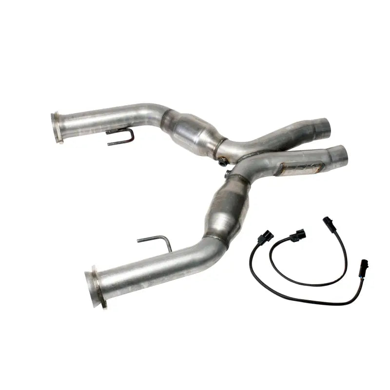 BBK 1637 BBK 05-10 Mustang 4.6 Short Mid X Pipe With Catalytic Converters 2-3/4 For BBK Long Tube Headers