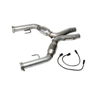 BBK 05-10 Mustang 4.6 Short Mid X Pipe With Catalytic Converters 2-3/4 For Long Tube Headers - Truck & Automotive