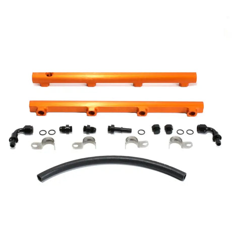 Orange fuel rail kit for Dodge Hemi 5.7/6.1, high flow billet aluminum rail kit