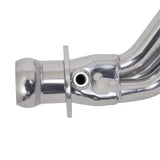Shiny metal long tube exhaust headers for Camaro V6 with ceramic coating