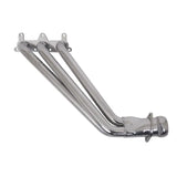 Shiny metallic long tube exhaust headers for Camaro V6 with ceramic coating