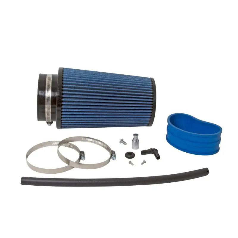 Blue conical air filter with accessories for BBK Camaro LS3 L99 cold air intake kit