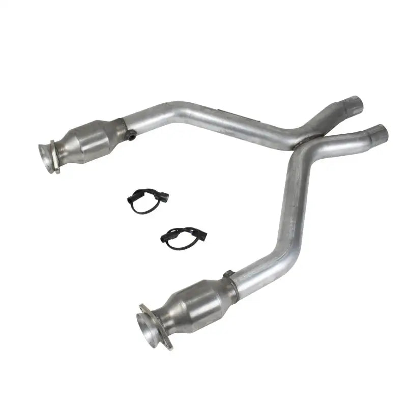 BBK 11-14 Mustang 3.7 V6 Short Mid X Pipe With Catalytic Converters 2-1/2 For BBK Long Tube Headers - 1461