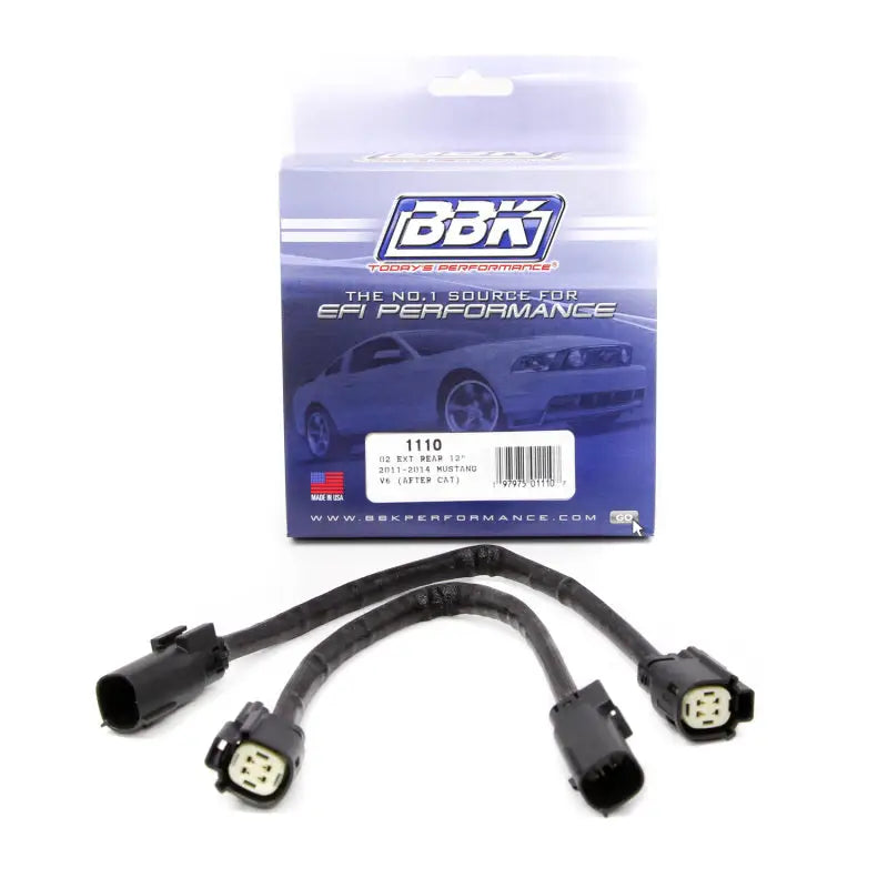 BBK 1110 BBK 11-14 Mustang V6 GT Rear O2 Sensor Wire Harness Extensions 12 (pair)