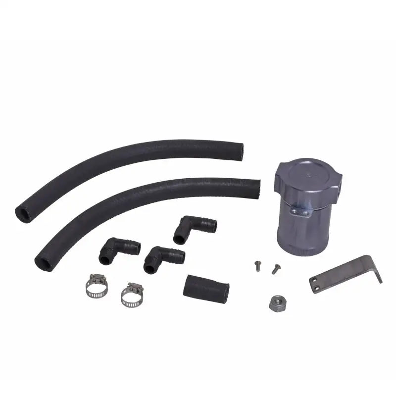 Automotive oil separator kit for 2011-2017 Ford Mustang GT passenger side installation