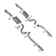 BBK 86-04 Mustang Cat Back Kit Varitune Mufflers Stainless Steel Tips - Truck & Automotive