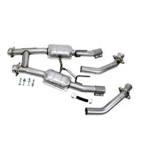 BBK 86-93 Mustang 5.0 High Flow H Pipe With Catalytic Converters - 2-1/2 