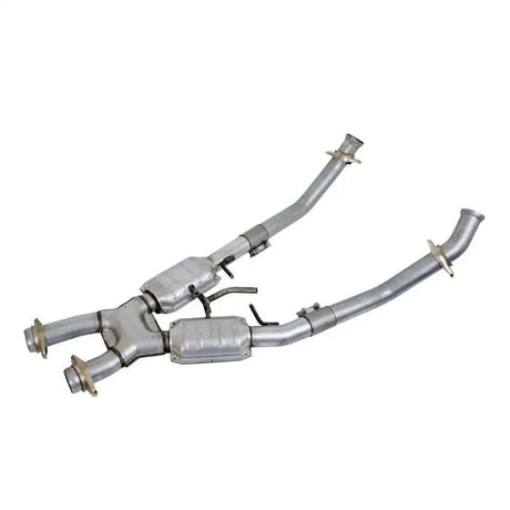 BBK 86-93 Mustang 5.0 High Flow X Pipe With Catalytic Converters - 2-1/2 