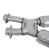 BBK 86-93 Mustang 5.0 High Flow X Pipe With Catalytic Converters - 2-1/2 