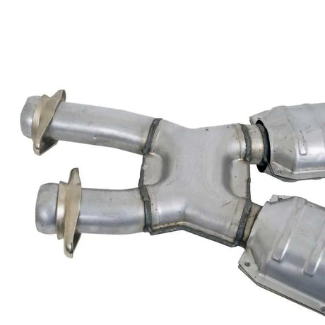 BBK 86-93 Mustang 5.0 High Flow X Pipe With Catalytic Converters - 2-1/2 