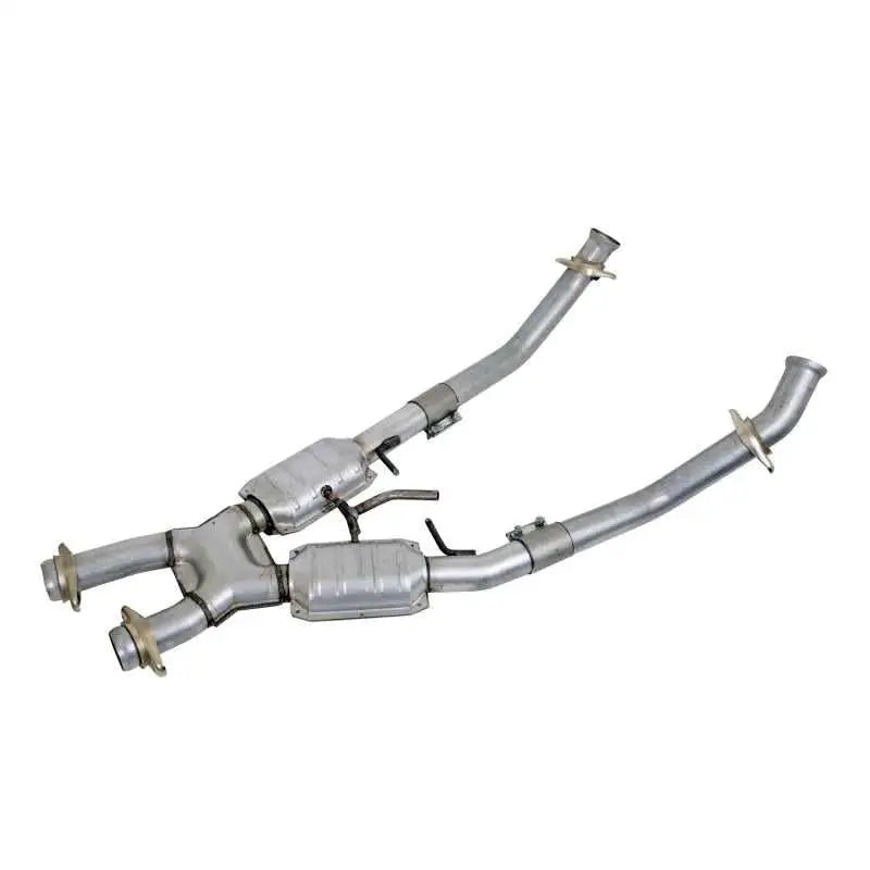 BBK 86-93 Mustang 5.0 High Flow X Pipe With Catalytic Converters - 2-1/2 