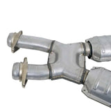 BBK 86-93 Mustang 5.0 High Flow X Pipe With Catalytic Converters - 2-1/2 