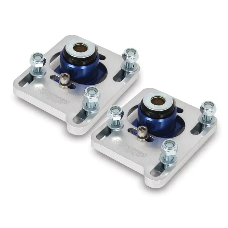 BBK 2527 BBK 94-04 Mustang Caster Camber Plate Kit - Silver Anodized Finish