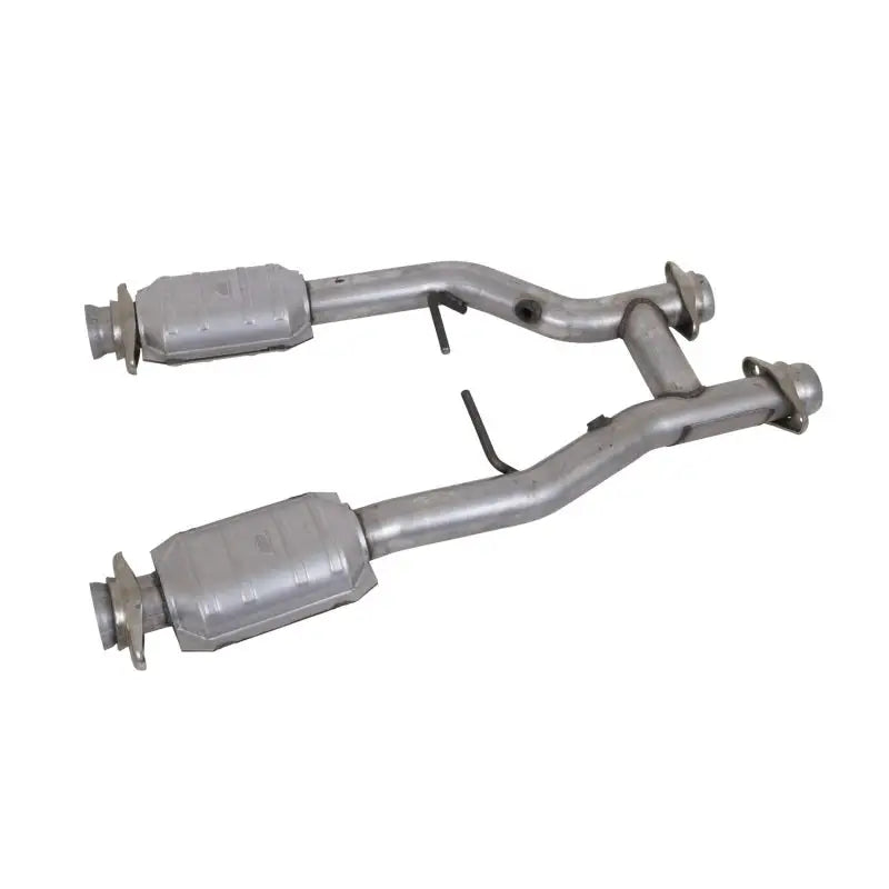 BBK 96-04 Mustang 4.6 GT / Cobra Short Mid H Pipe w Catalytic Converters 2-1/2 For Long Tube Headers - Truck &