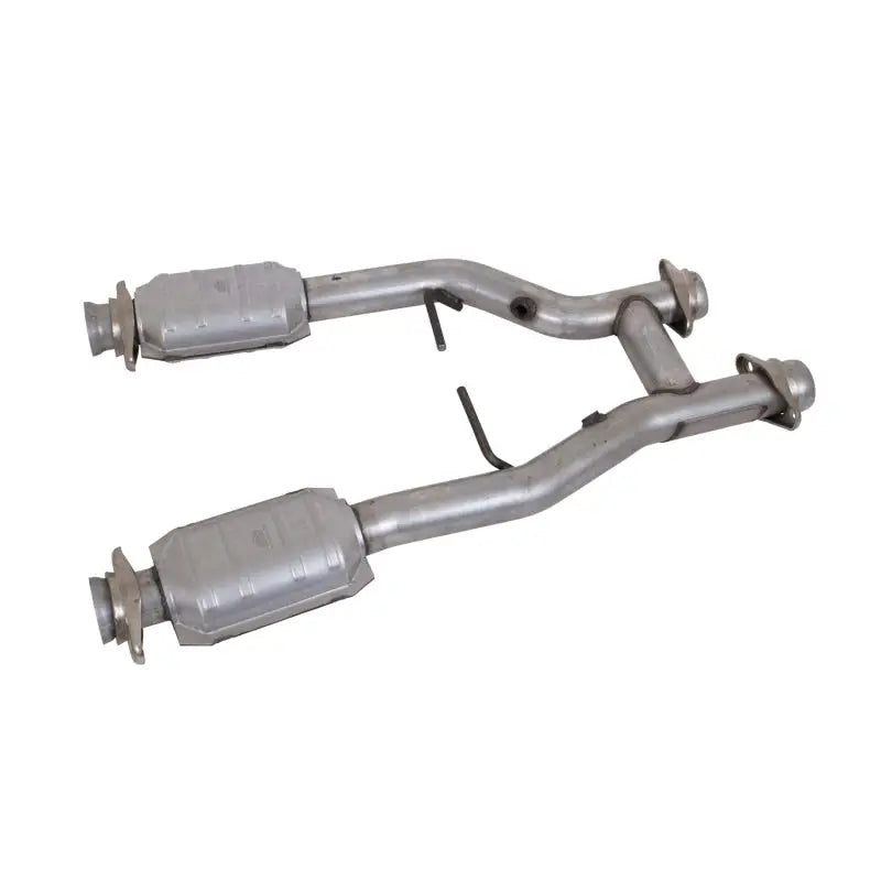 BBK 1538 BBK 96-04 Mustang 4.6 GT / Cobra Short Mid H Pipe w Catalytic Converters 2-1/2 For Long Tube Headers
