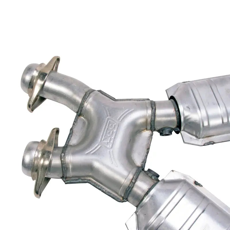 BBK 96-04 Mustang 4.6 GT / Cobra Short Mid X Pipe w Catalytic Converters 2-1/2 For Long Tube Headers - Truck &