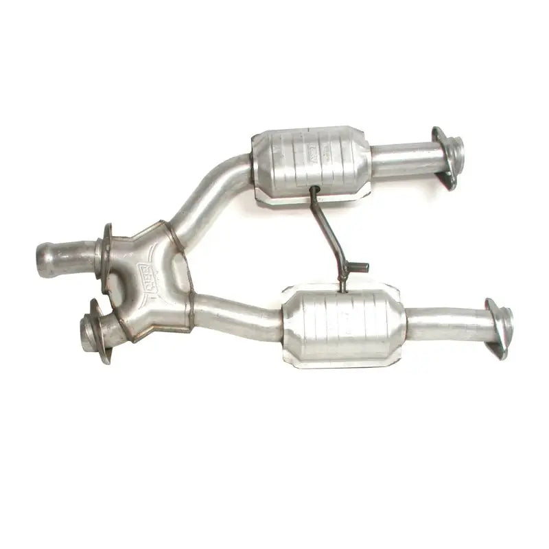 BBK 96-04 Mustang 4.6 GT / Cobra Short Mid X Pipe w Catalytic Converters 2-1/2 For Long Tube Headers - Truck &