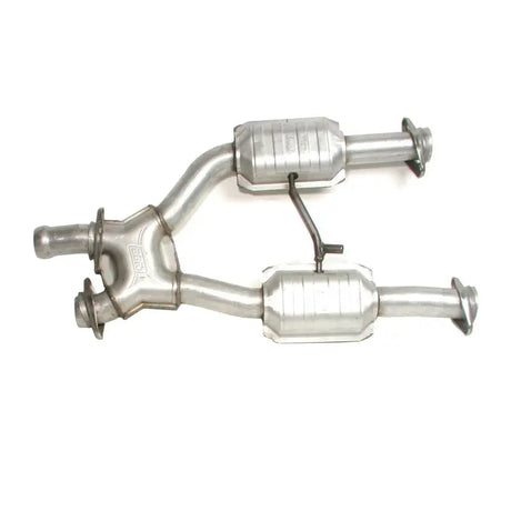 BBK 96-04 Mustang 4.6 GT / Cobra Short Mid X Pipe w Catalytic Converters 2-1/2 For Long Tube Headers - Truck &