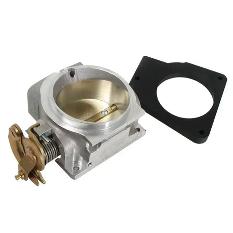 Silver throttle body with black gasket for GM Vortec 80mm throttle body BBK Power Plus