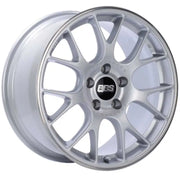 BBS BBS CH-R 19x8.5 5x130 ET51 CB71.6 Brilliant Silver Polished Rim Protector Wheel w/Motorsport Etching