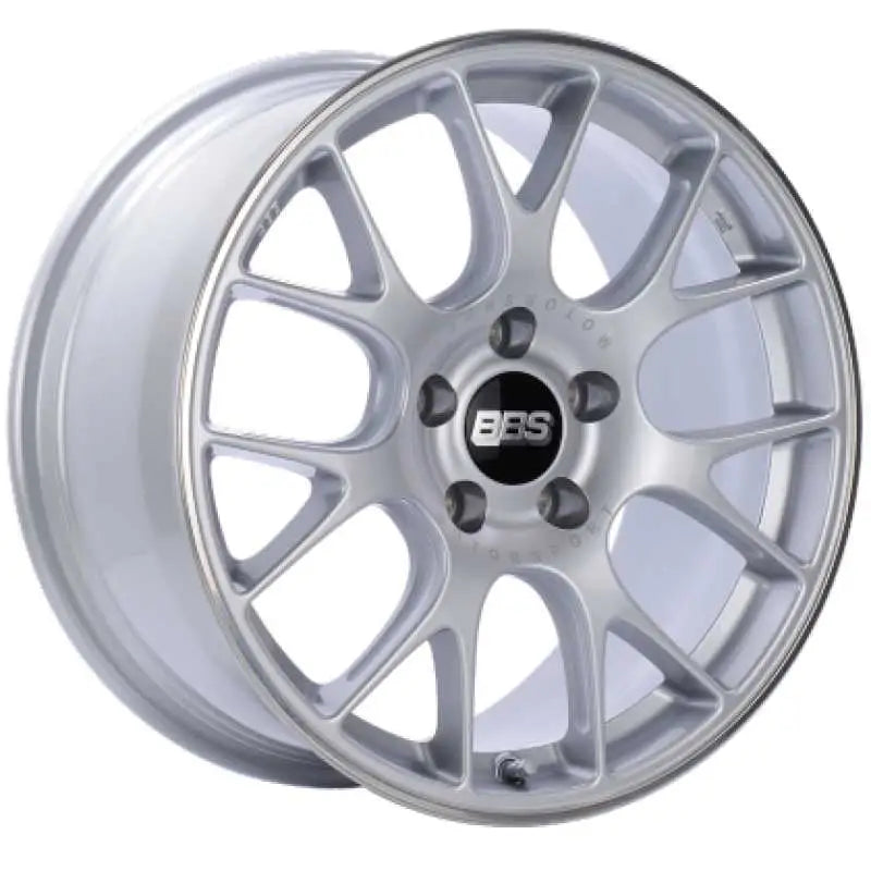 BBS BBS CH-R 19x8.5 5x130 ET51 CB71.6 Brilliant Silver Polished Rim Protector Wheel w/Motorsport Etching