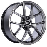Gray alloy BBS CI-R 19x9 platinum silver wheel with PFS clip required