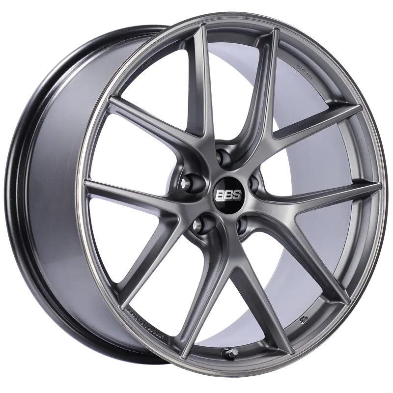 BBS CI-R 20x9 5x120 ET25 Platinum Silver Polished Rim Protector Wheel -82mm PFS/Clip Required - CI0202PSPO