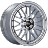 Silver BBS LM 19x8.5 wheel with diamond cut lip and PFS clip required