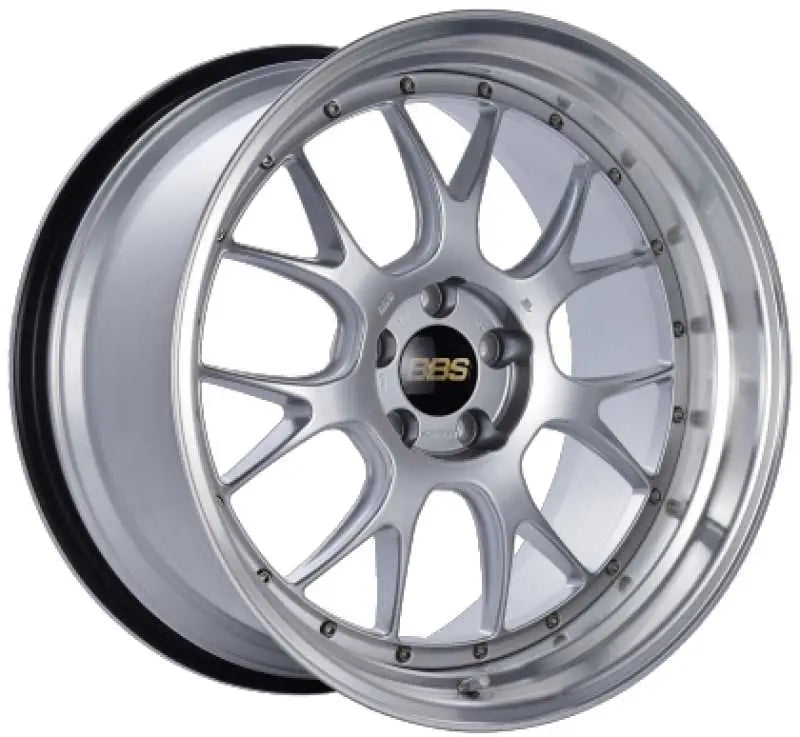 BBS BBS LM-R 20x9.5 5x120 ET23 Diamond Silver Center Diamond Cut Lip Wheel -82mm PFS/Clip Required