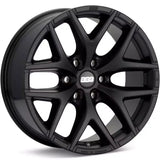 Black alloy car wheel satin black BBS TL-A 20x9 with 6x135 fitment for Ford