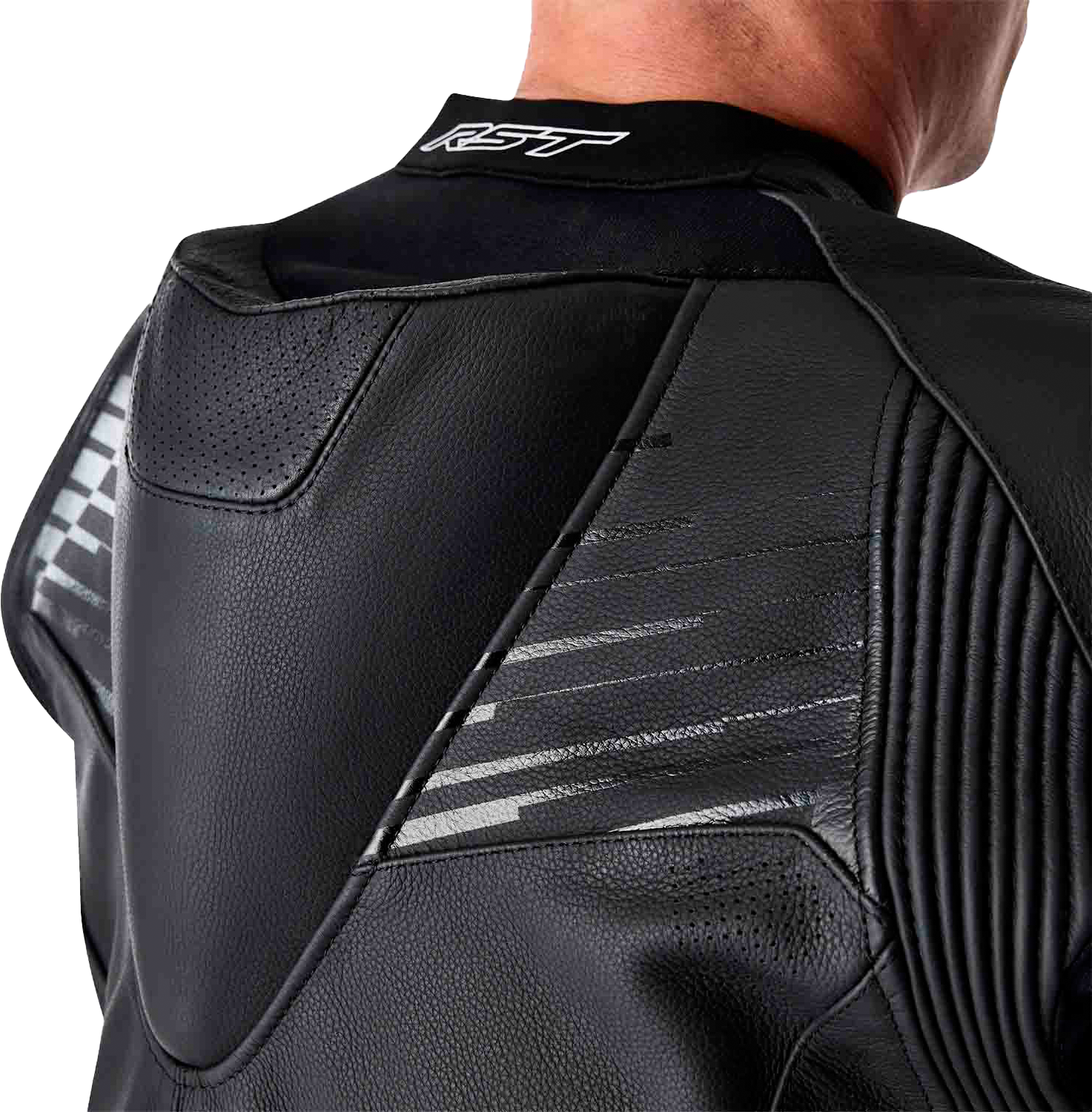 Tractech Evo D3o Jacket Blk/Whi Leather 2x
