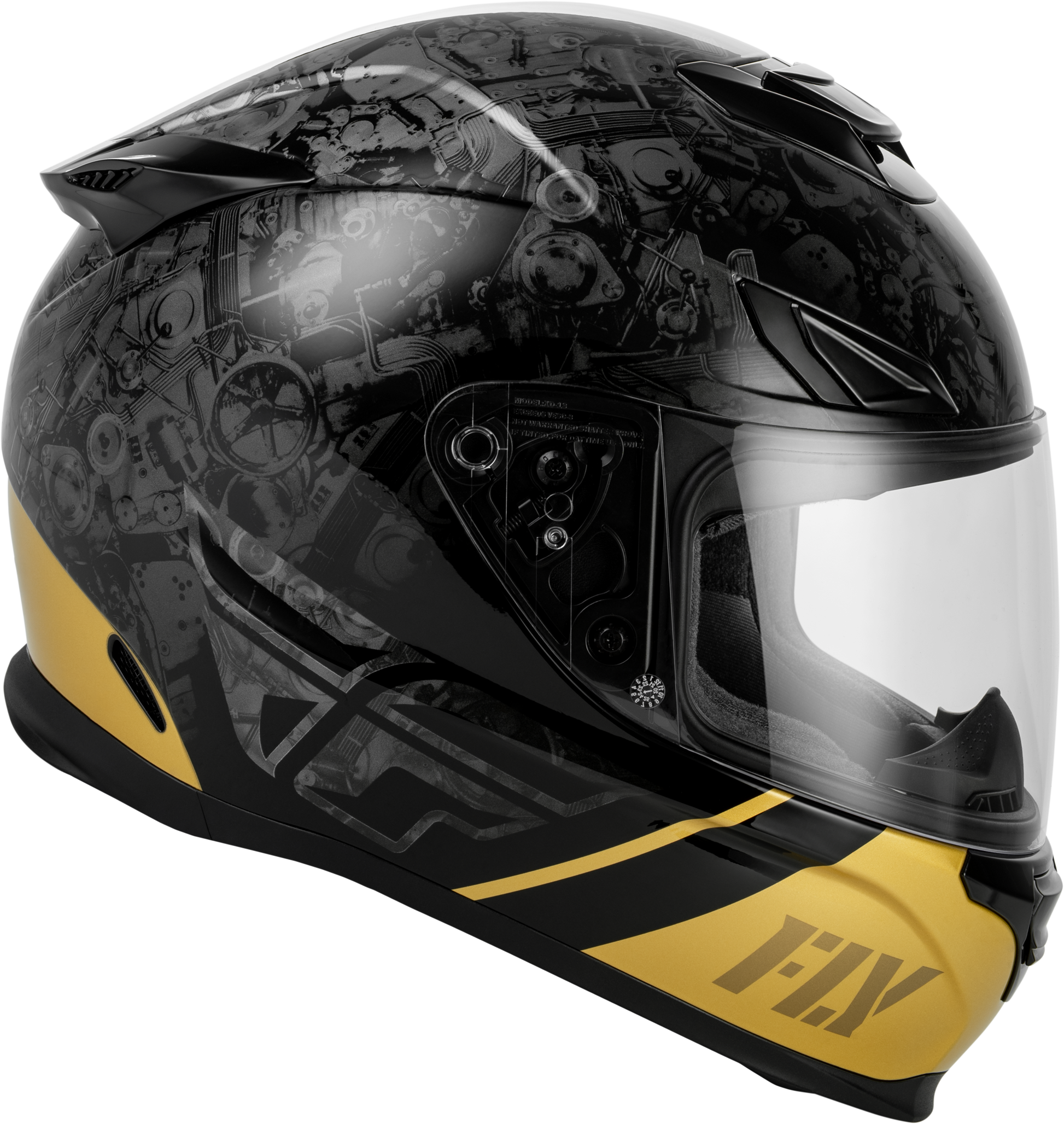Sentinel Mech Helmet Black/Grey/Gold Xs