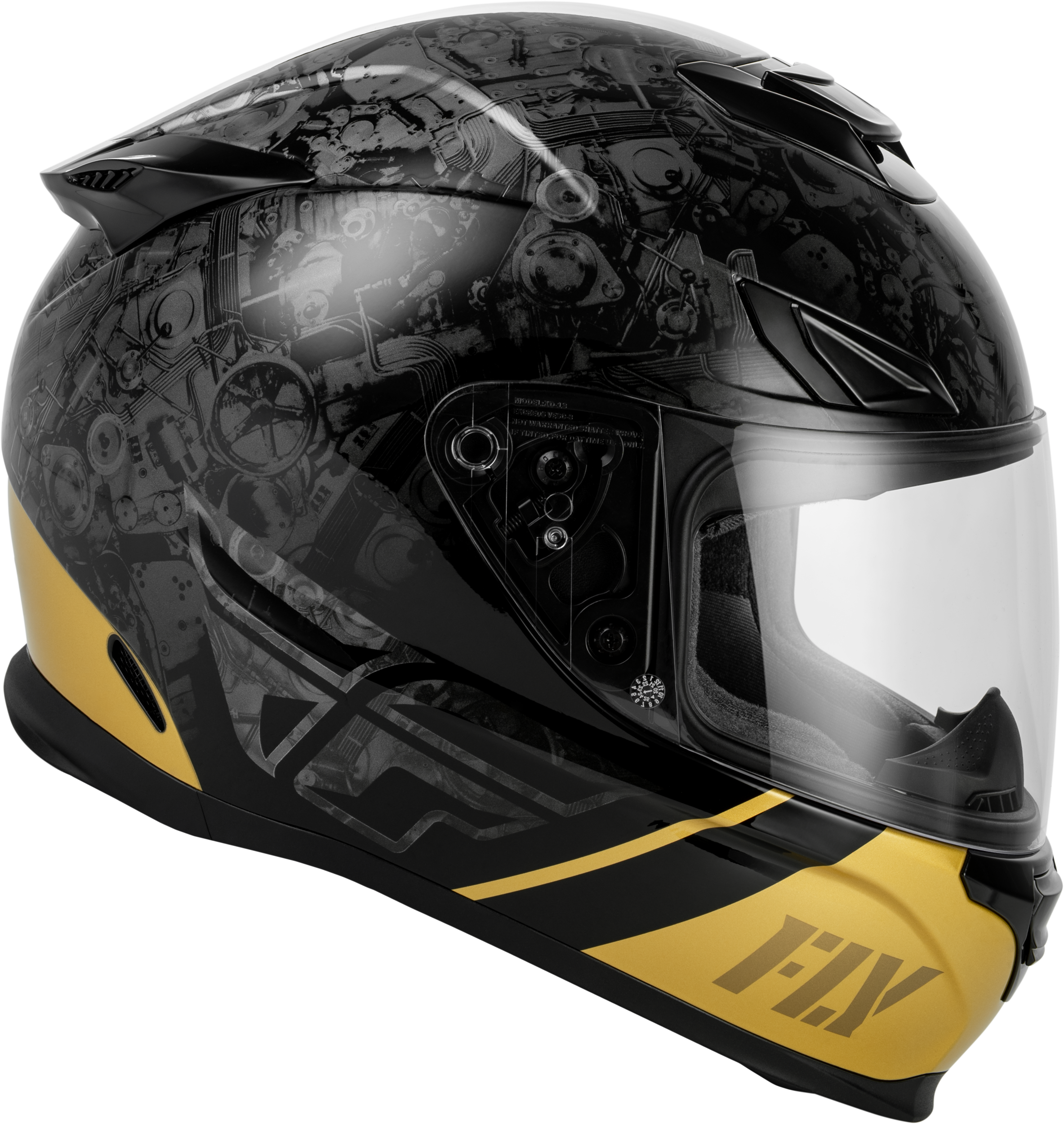 Sentinel Mech Helmet Black/Grey/Gold Xs