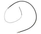 Black-sheathed BC92839 Raybestos parking brake cable with exposed wire for repair