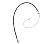 Black BC93221 Raybestos Parking Brake Cable with exposed wire for repair or replacement