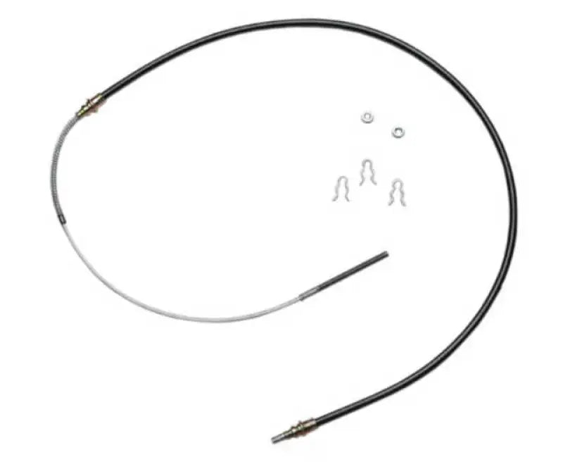 Black brake cable with metal ends, BC93330 Raybestos, precision engineering for reliable stopping