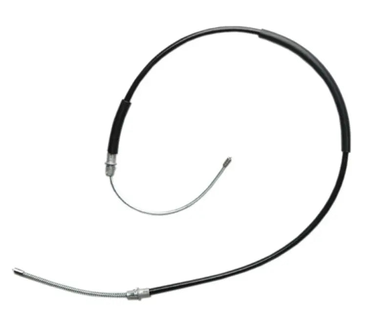Black BC93524 Raybestos Parking Brake Cable with exposed metal wire for quality braking