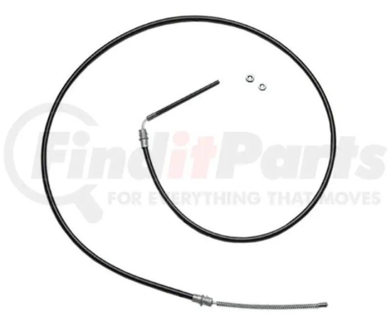 Black cable with metal ends for BC93539 Raybestos Parking Brake replacement